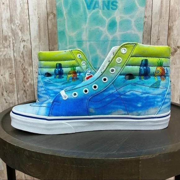 Vans x SpongeBob Sk8-Hi Imaginaaation High Top Sneakers Size 11.5 Men