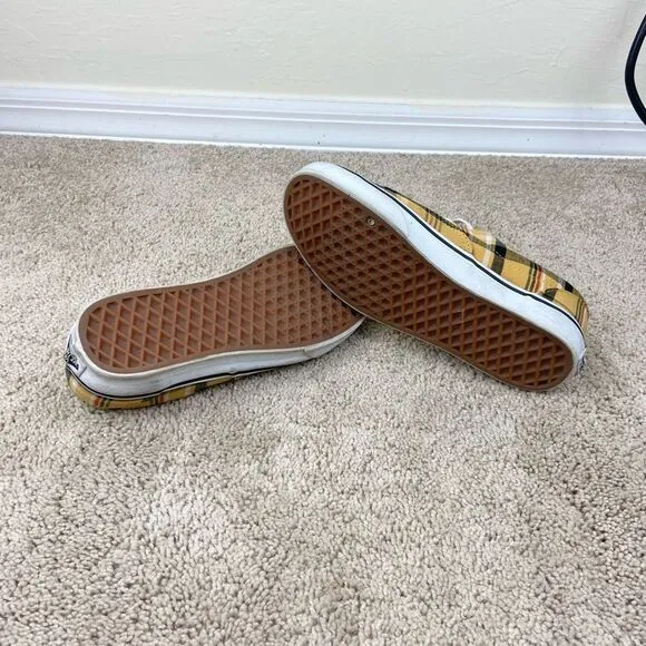 Vans Era Plaid Canvas Sneakers - Yellow Plaid