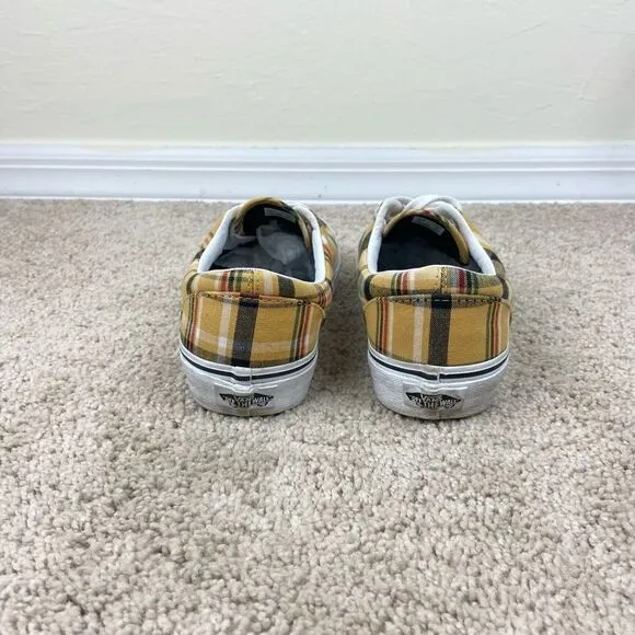Vans Era Plaid Canvas Sneakers - Yellow Plaid