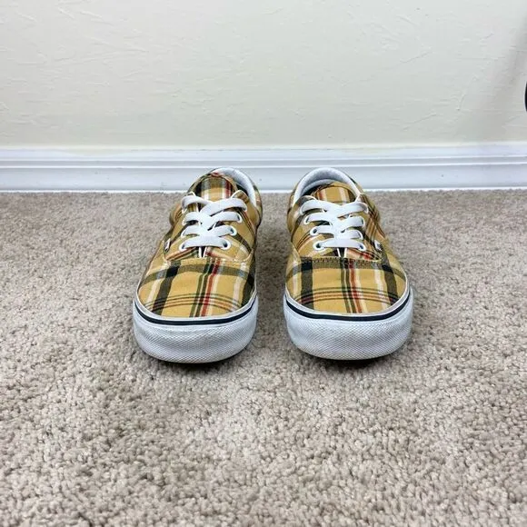 Vans Era Plaid Canvas Sneakers - Yellow Plaid