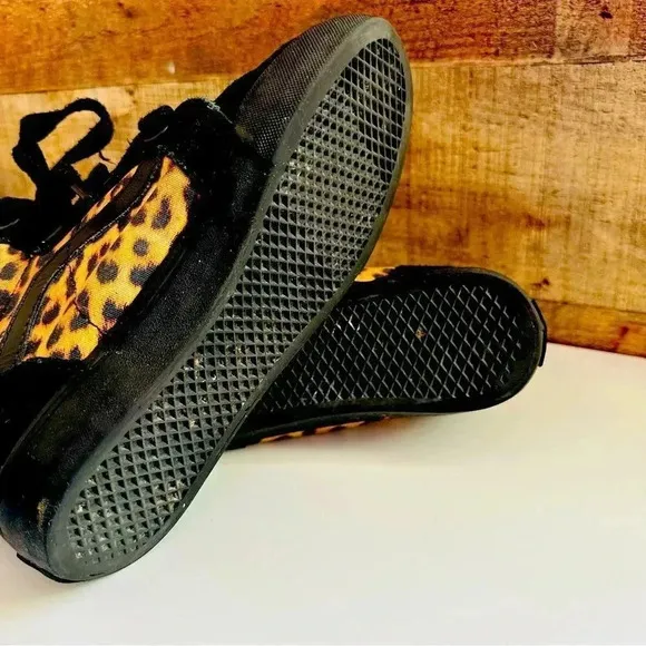 Vans Sk8 Cheetah/Leopard Hidden Wedge Hightop Sneakers from Urban Outfitters