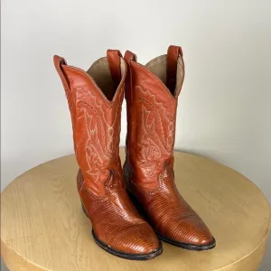 Vaquero Boots Men's 4 Brown Leather Western Boot Cowboy Casual Classic Vintage