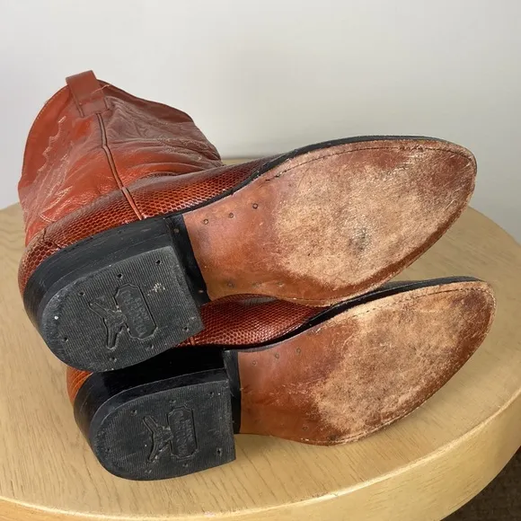 Vaquero Boots Men's 4 Brown Leather Western Boot Cowboy Casual Classic Vintage