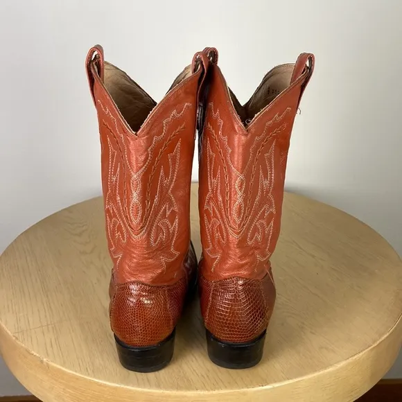Vaquero Boots Men's 4 Brown Leather Western Boot Cowboy Casual Classic Vintage