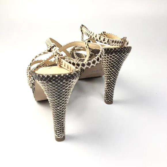 VC Signature Phoebe Snakeskin Strappy Sandals 8.5