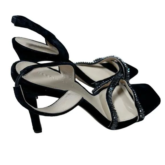 Veronica Beard Analita Black Velvet Pump Women's Size 8M New Without Box