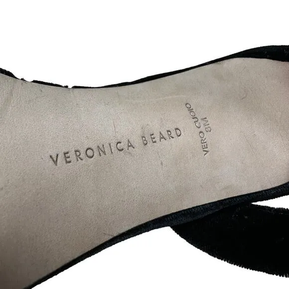 Veronica Beard Analita Black Velvet Pump Women's Size 8M New Without Box