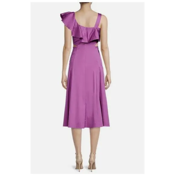 VERONICA BEARD Beilla One-Shoulder Midi Dress Size 16 NWT