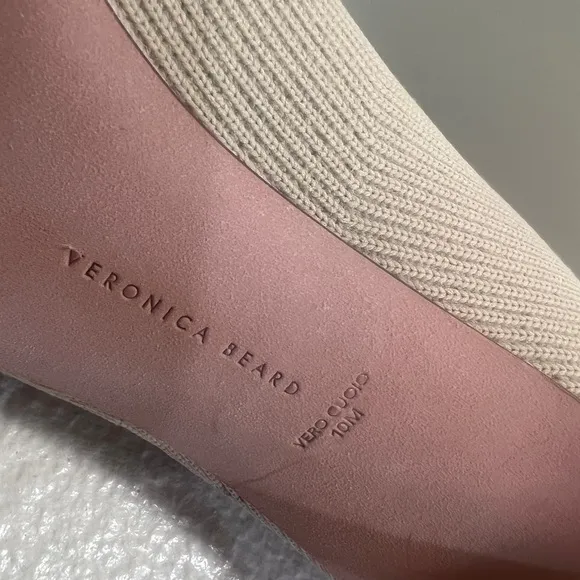 VERONICA BEARD Lisa stretch-knit sock Beige‎ Tan boots booties size 10