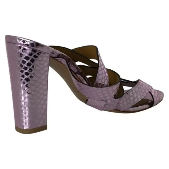 Veronica Beard Women Sandals, Leather metallic VM