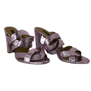 Veronica Beard Women Sandals, Leather metallic VM