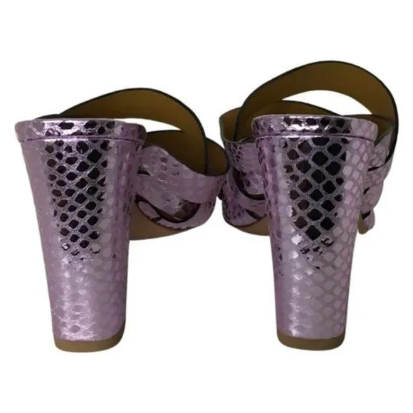 Veronica Beard Women Sandals, Leather metallic VM