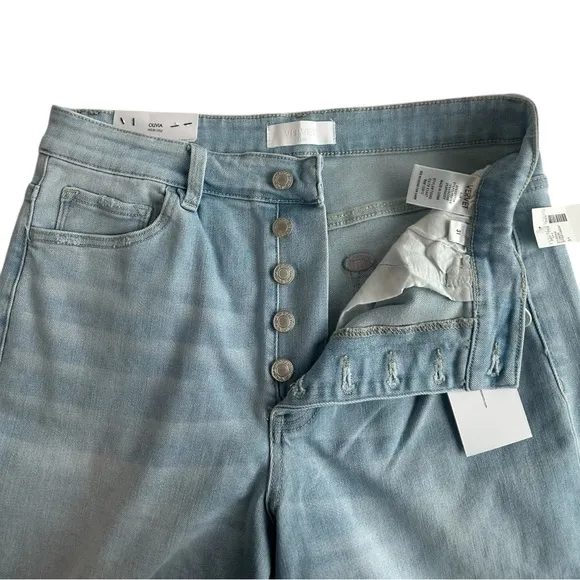 Vervet by Flying Monkey Olivia Wide Leg High Waisted Jeans Size 31 NWT
