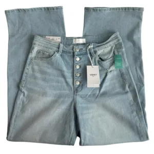 Vervet by Flying Monkey Olivia Wide Leg High Waisted Jeans Size 31 NWT