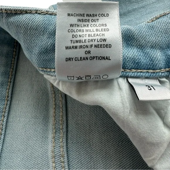 Vervet by Flying Monkey Olivia Wide Leg High Waisted Jeans Size 31 NWT