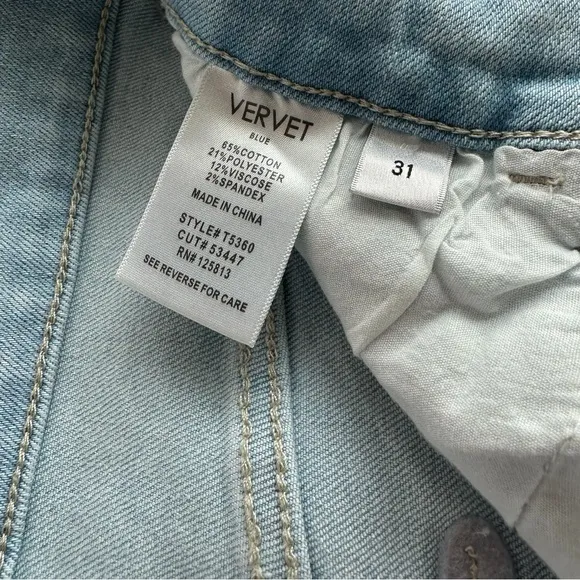 Vervet by Flying Monkey Olivia Wide Leg High Waisted Jeans Size 31 NWT