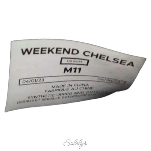 Vessi Weekend Chelsea Asphalt Black White Dyma-Tex Waterproof Knit Boot Mens 11