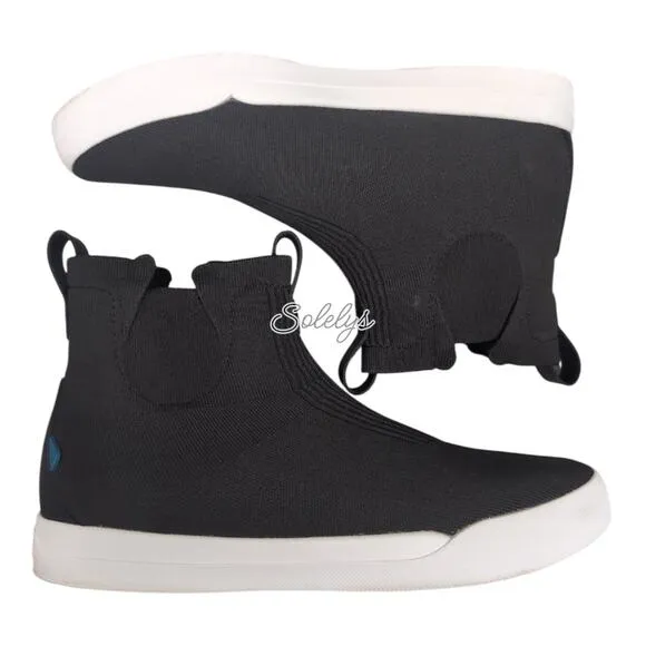 Vessi Weekend Chelsea Asphalt Black White Dyma-Tex Waterproof Knit Boot Mens 11