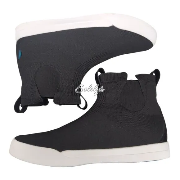 Vessi Weekend Chelsea Asphalt Black White Dyma-Tex Waterproof Knit Boot Mens 11