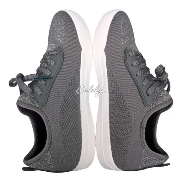 Vessi Weekend Concrete Grey White Waterproof Dyma-Tex Knit Casual Sneaker Men 10