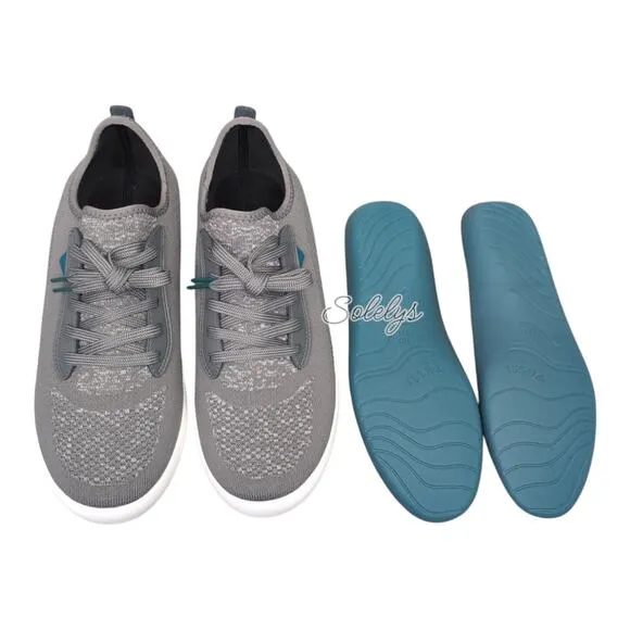 Vessi Weekend Concrete Grey White Waterproof Dyma-Tex Knit Casual Sneaker Men 10