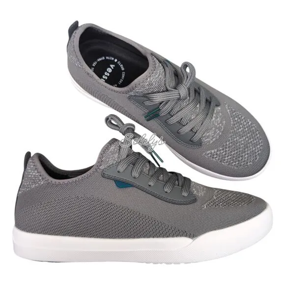 Vessi Weekend Concrete Grey White Waterproof Dyma-Tex Knit Casual Sneaker Men 10