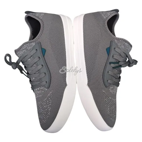 Vessi Weekend Concrete Grey White Waterproof Dyma-Tex Knit Casual Sneaker Men 10