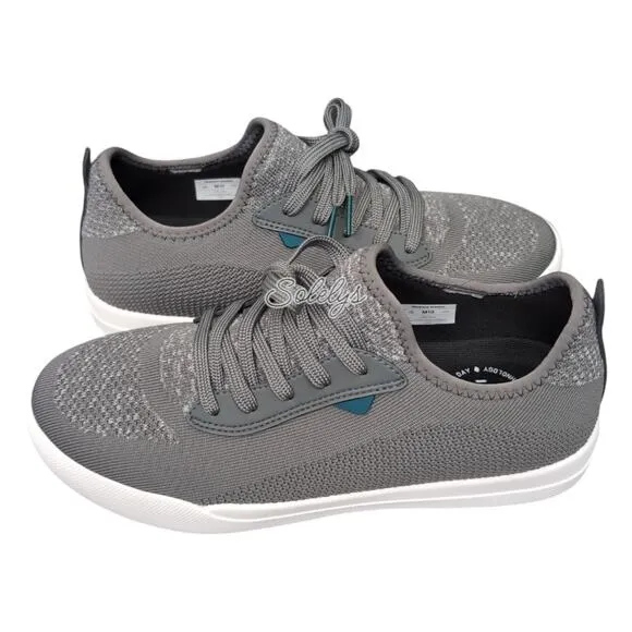 Vessi Weekend Concrete Grey White Waterproof Dyma-Tex Knit Casual Sneaker Men 10