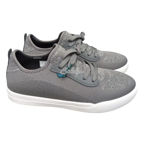 Vessi Weekend Concrete Grey White Waterproof Dyma-Tex Knit Casual Sneaker Men 10