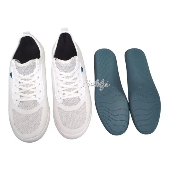 Vessi Weekend Marble White Waterproof Dyma-Tex Knit Casual Sneaker Mens 8
