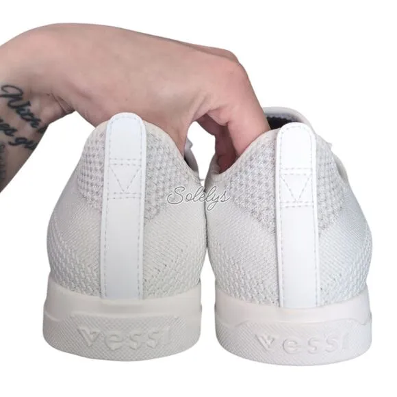 Vessi Weekend Marble White Waterproof Dyma-Tex Knit Casual Sneaker Mens 8