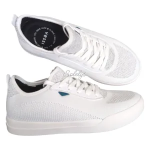 Vessi Weekend Marble White Waterproof Dyma-Tex Knit Lace Up Sneaker Womens 8