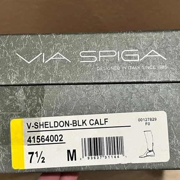 Via Spiga Italian Fine Leather riding boots Size 7.5