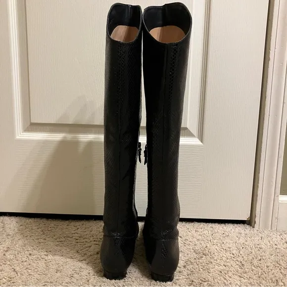 VIA SPIGA Leather Boots BLACK RIDING BOOTS - Sz 8 M
