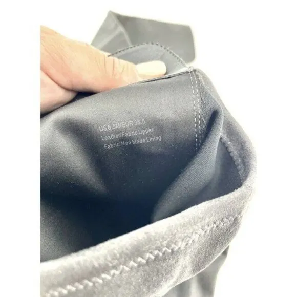 Via Spiga Riding Boot Itala OVER THE KNEE Gray Leather Stretch 6.5 New