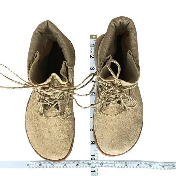 Vibram Tan Men's Military Army Desert Combat Boots Steel Toe Sole 7.5