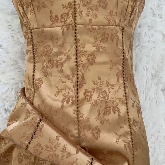 Victoria’s Secret vintage gold floral slip dress