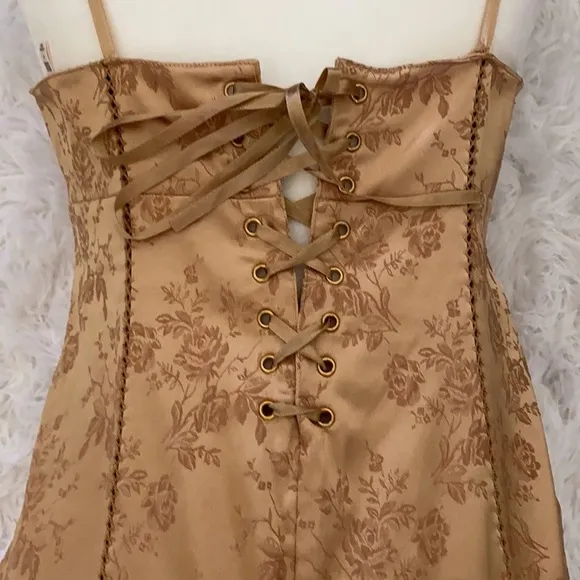 Victoria’s Secret vintage gold floral slip dress