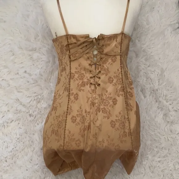 Victoria’s Secret vintage gold floral slip dress