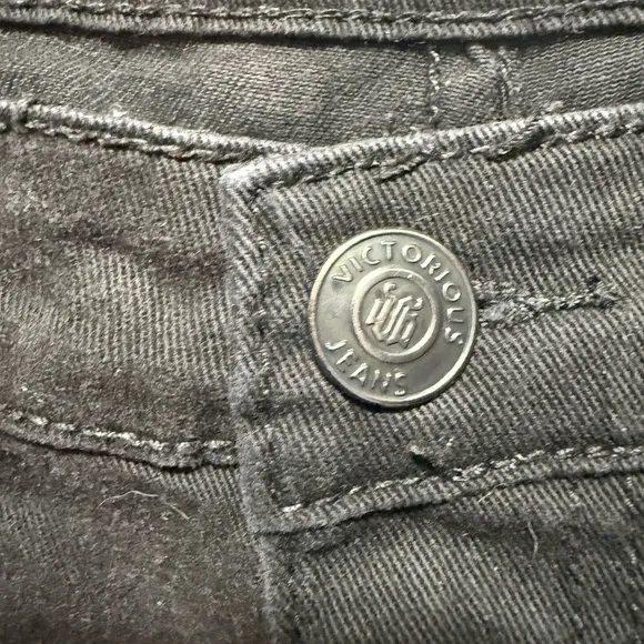 Victorious Premium Black Denim Jean ShortsW36 L30 Men's Casual summer