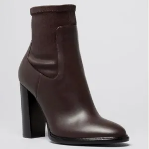 Vince Brown &quot;Odelia&quot; Leather Ankle Cherry Boots