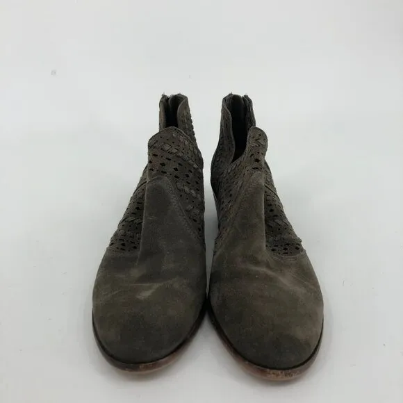 Vince Camuto Green Suede Ankle Boots &amp; Booties | Casual Chic