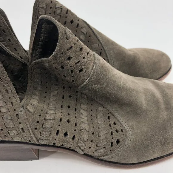 Vince Camuto Green Suede Ankle Boots &amp; Booties | Casual Chic