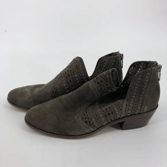 Vince Camuto Green Suede Ankle Boots &amp; Booties | Casual Chic
