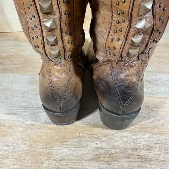 Vince Camuto Knee High Studded Riding Boots Women’s Size 6.5