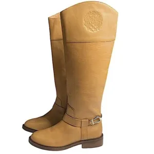 Vince Camuto New Amanyir Leather Riding Boots 6.5 M Cowgirl Western Wide Calf