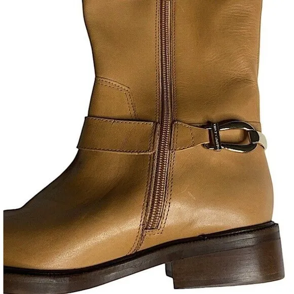 Vince Camuto New Amanyir Leather Riding Boots 6.5 M Cowgirl Western Wide Calf