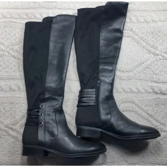 Vince Camuto Pauletta black leather boots sz 9.5M