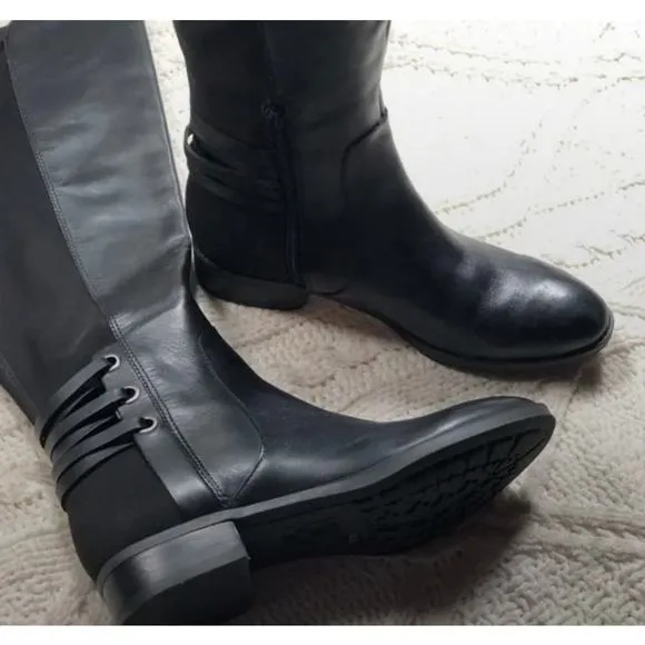 Vince Camuto Pauletta black leather boots sz 9.5M