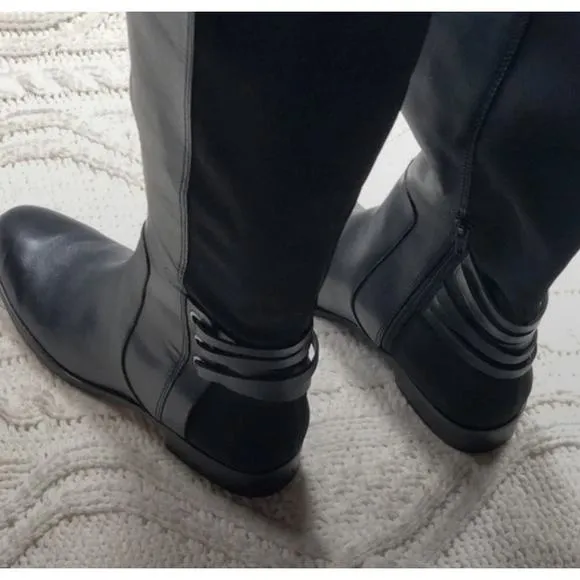 Vince Camuto Pauletta black leather boots sz 9.5M